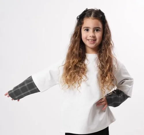 חולצת טי-שירט שרוול קצר ארוך 